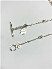 Lois Hill Sterling Silver Long Station Necklace
